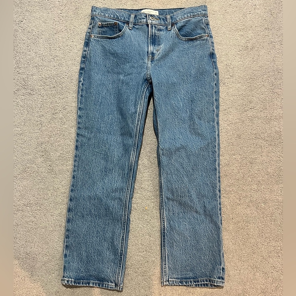 Abercrombie & Fitch 90s Straight Mid Rise Jeans